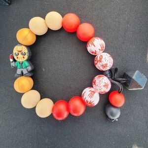 Jason Beaded Bracelet with Character Charm